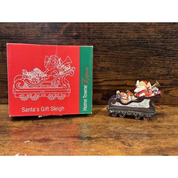 1998 JC Penney Home Towne Express with Original Box - Santa’s Gift Sleigh - Picture 1 of 7